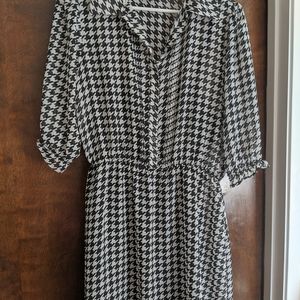 Houdstooth dress